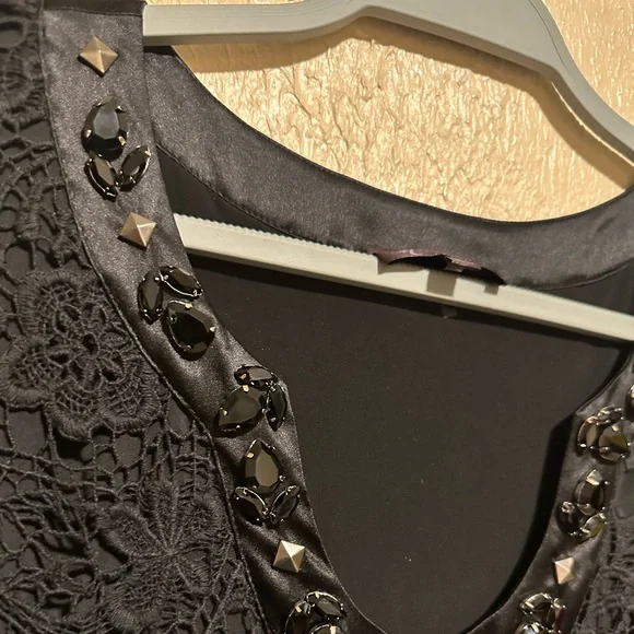 Hale Bob Embroidered Lace Dress Flare Sleeves Size‎ XS - Picture 4 of 8